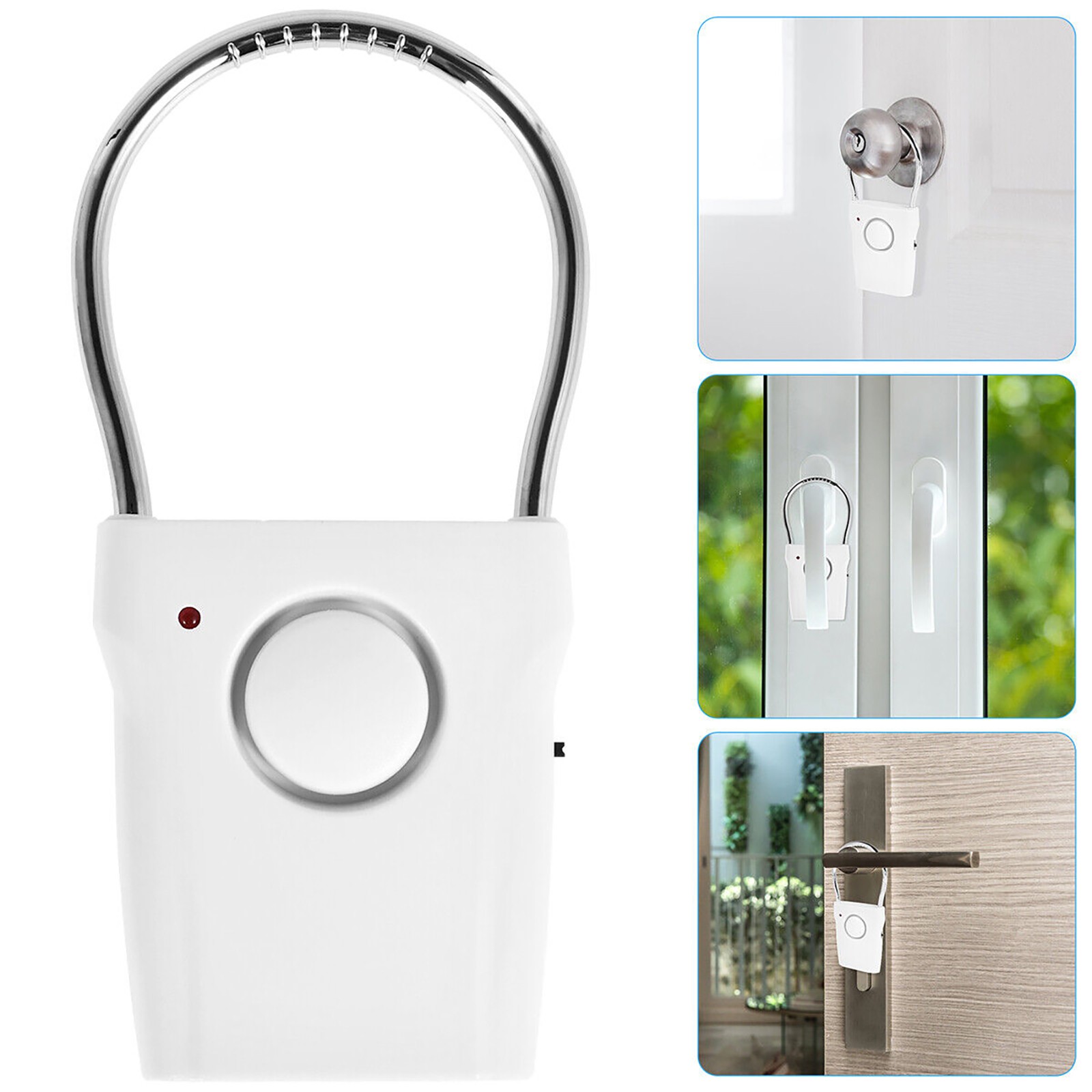 115dB Super Loud Home Window Door Handle Alarm Portable Door Security Alarm