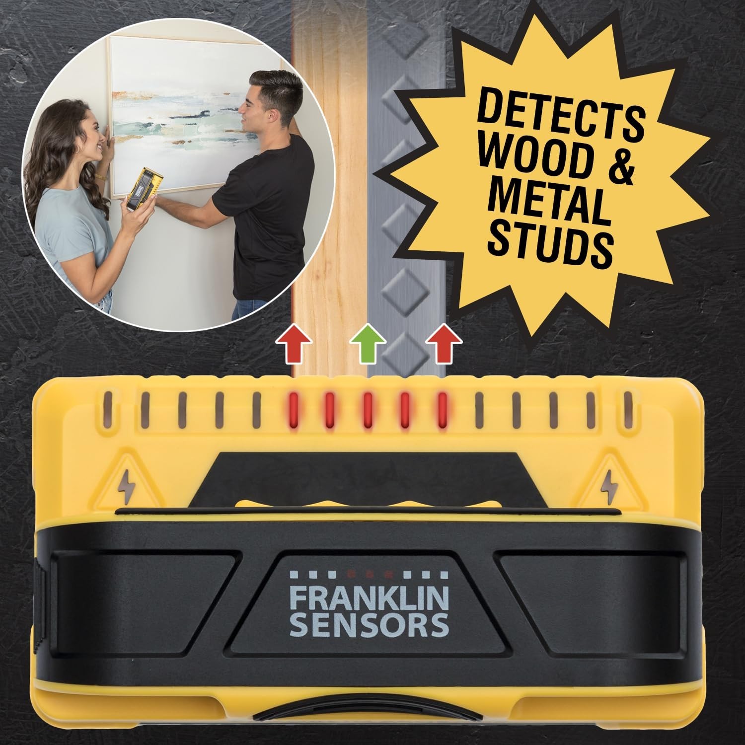 Franklin Sensors ProSensor M150 Stud Finder w/ Live Wire Detection Wall Scan