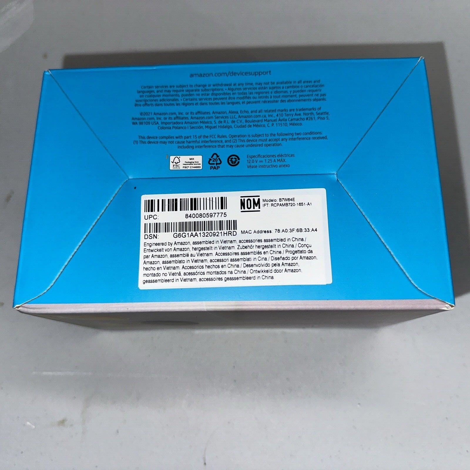 Amazon Alexa Echo Dot B7W64E Compact Smart Speaker (Charcoal) BRAND NEW!
