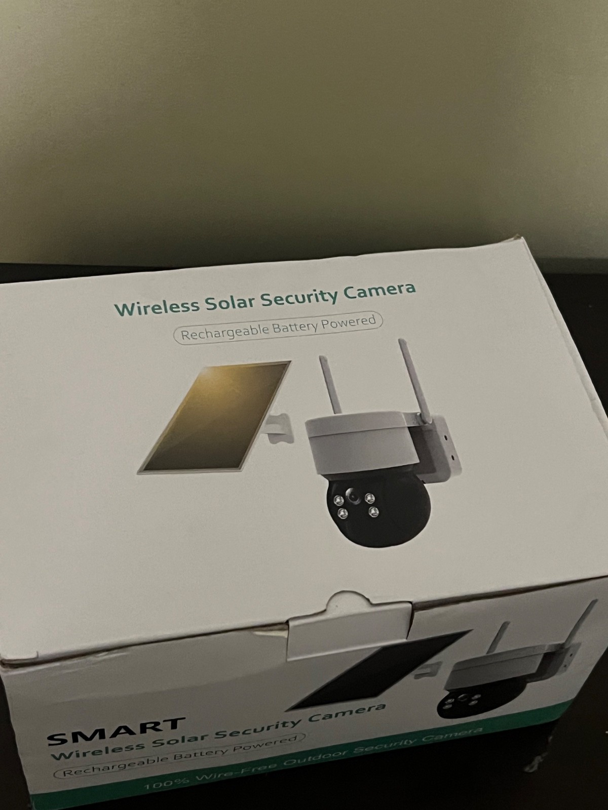 Smart wireless solar security camera