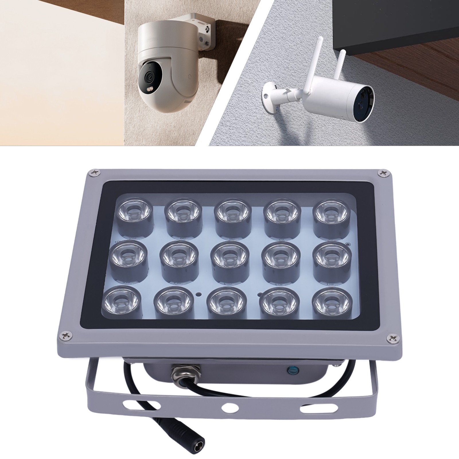 15 LED IR Illuminator Lamp Floodlight Waterproof Night Vision Outdoor Light 12V