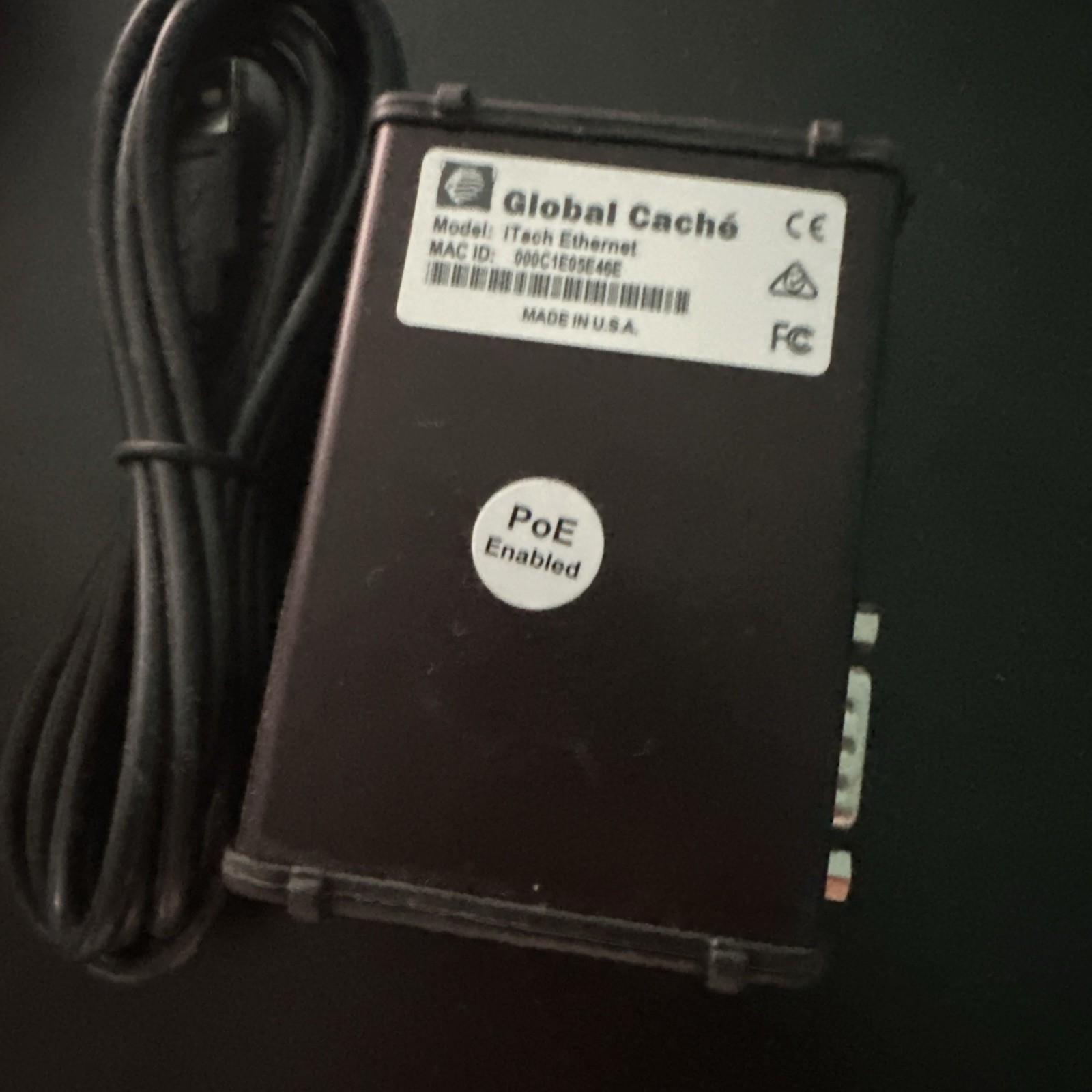Global Cache iTach Ethernet Not used