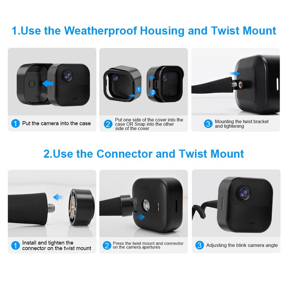 All-New Flexible Twist Mount Compatible with Blink Outdoor 4th &3rd Gen Weath…