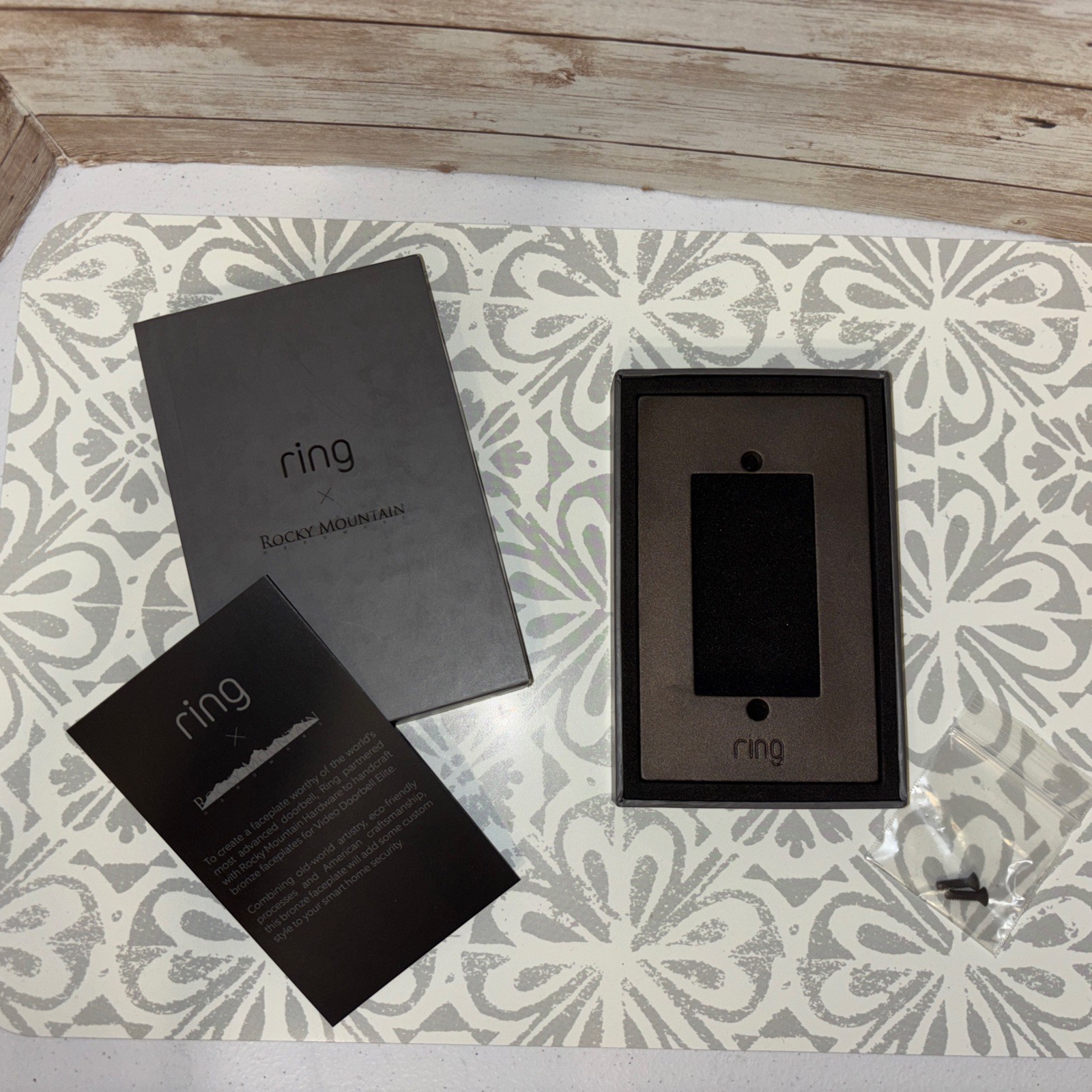Rocky Mountain Hardware Silicon Bronze Dark Faceplate For Ring Doorbell Elite