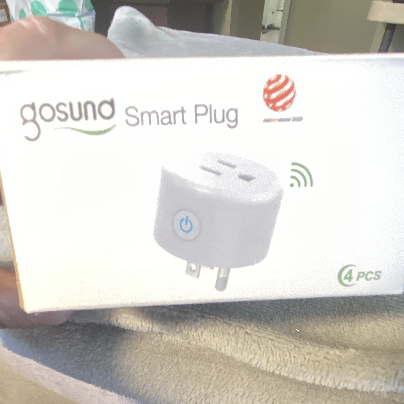 Gosund Wi-Fi Smart Plug 4-Pack White App-Controlled Alexa/Google US Plug