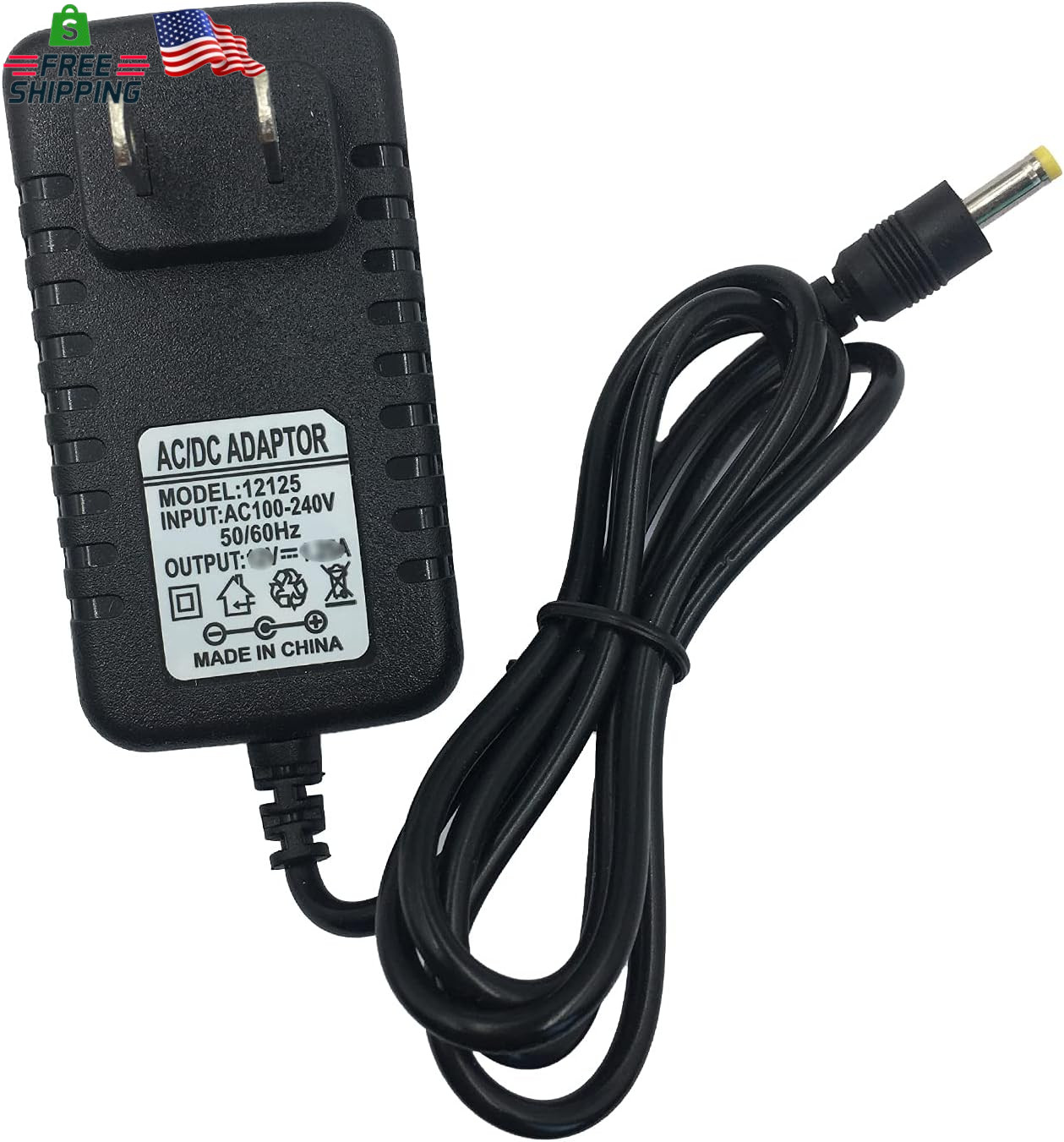 Replacement Power Cord for Alexa Dot & Show 5, 15W Charger Adapter