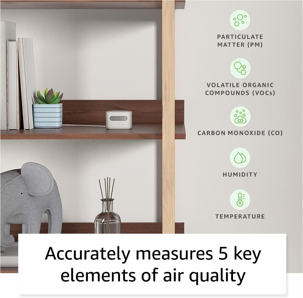 Monitor inteligente de calidad del aire, funciona con Alexa. NUEVO