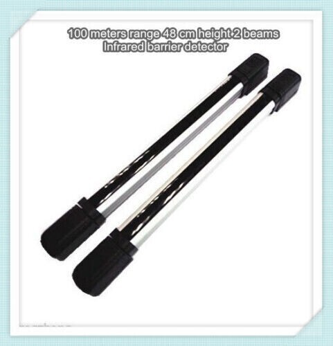 100 meters range 48 cm height 2 beams Infrared barrier detector Item Informatio