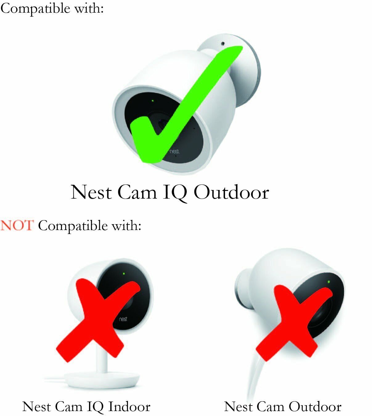 Nest Cam IQ Outdoor Protective Silicone Cover by Wasserstein (1 Pack, Brown)