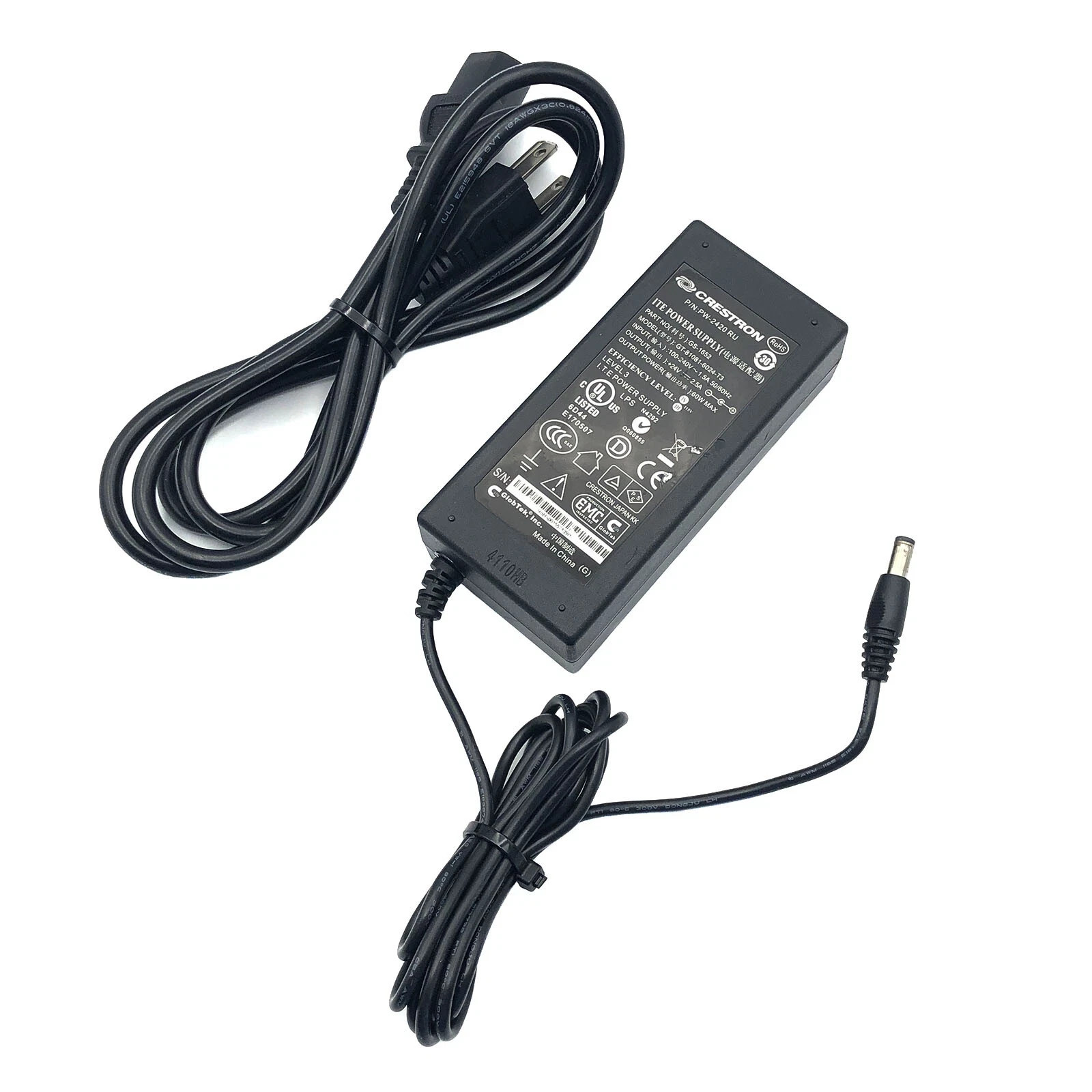Genuine Crestron GT-81081-6024-T3 AC Adapter GS-1652 24V 2.5A 60W Universal