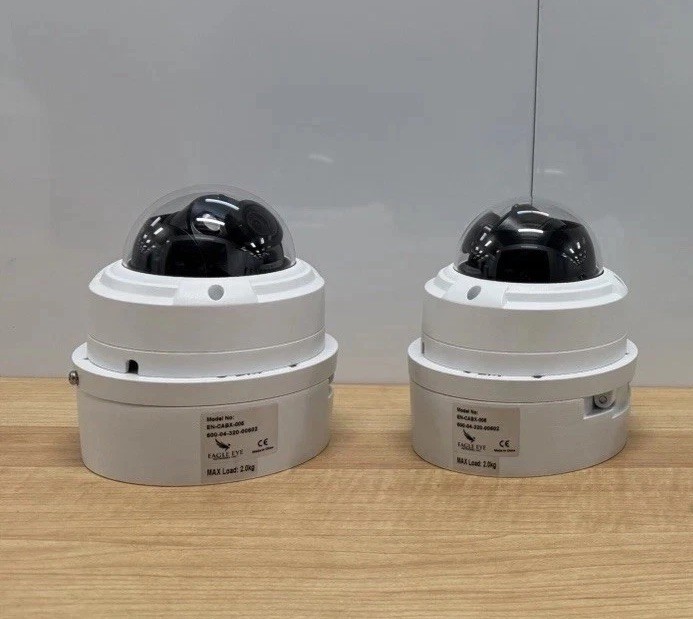 Lot of (2) Eagle Eye Networks Motorized Dome Security Cameras