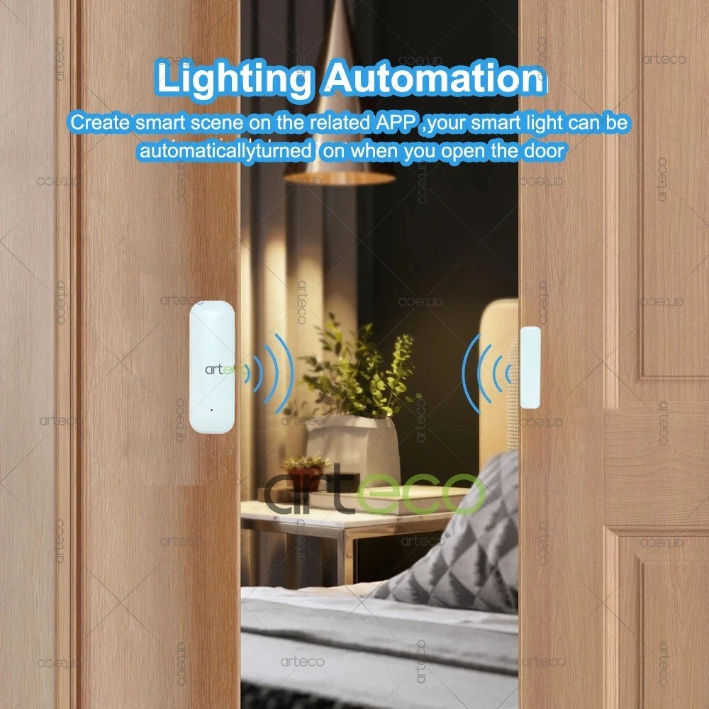 Smart Door Window Sensor Wireless Magnetic Alarm Home Security Detector