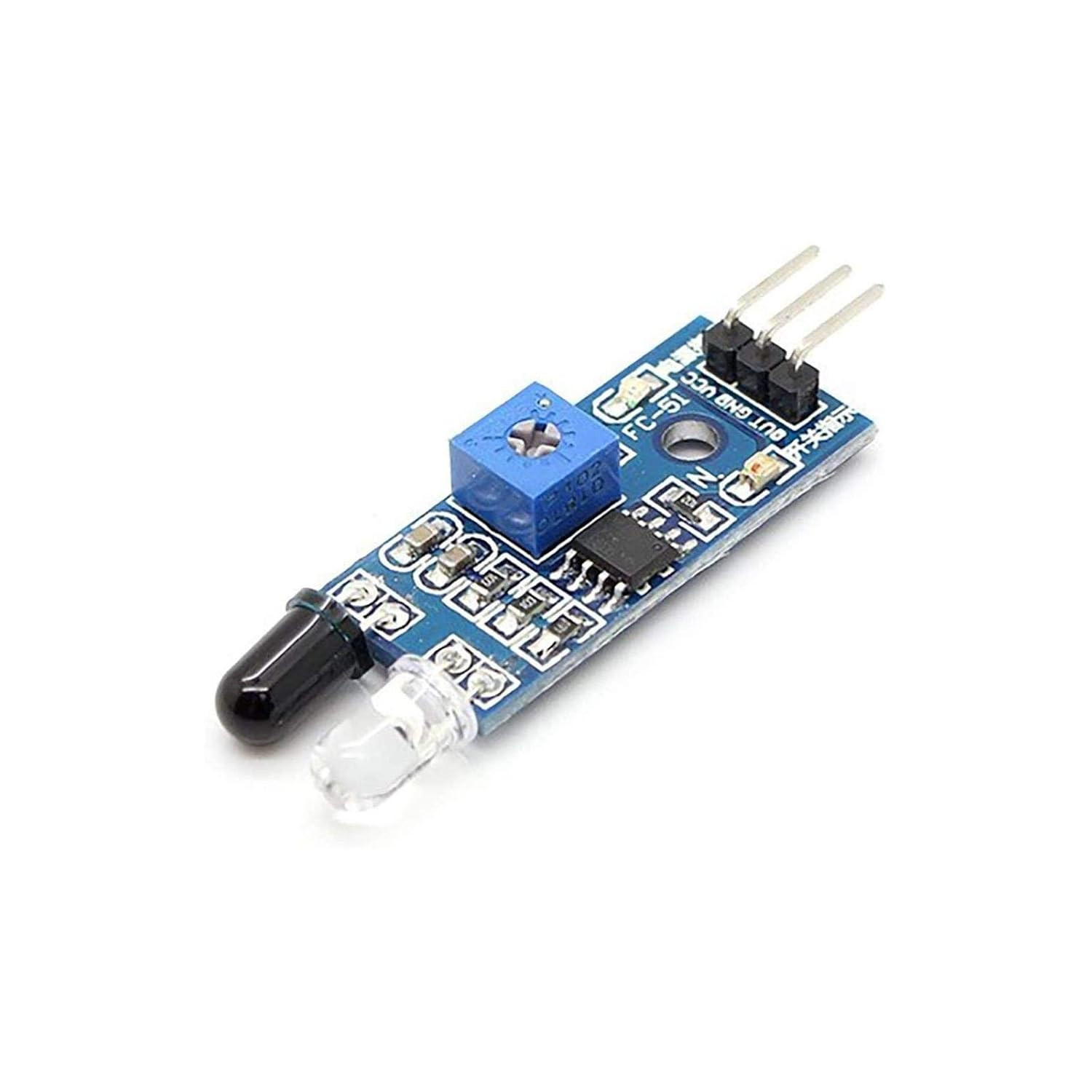 IR Infrared Obstacle Avoidance Sensor (2Pcs) IR Transmitting and Receiving Tube