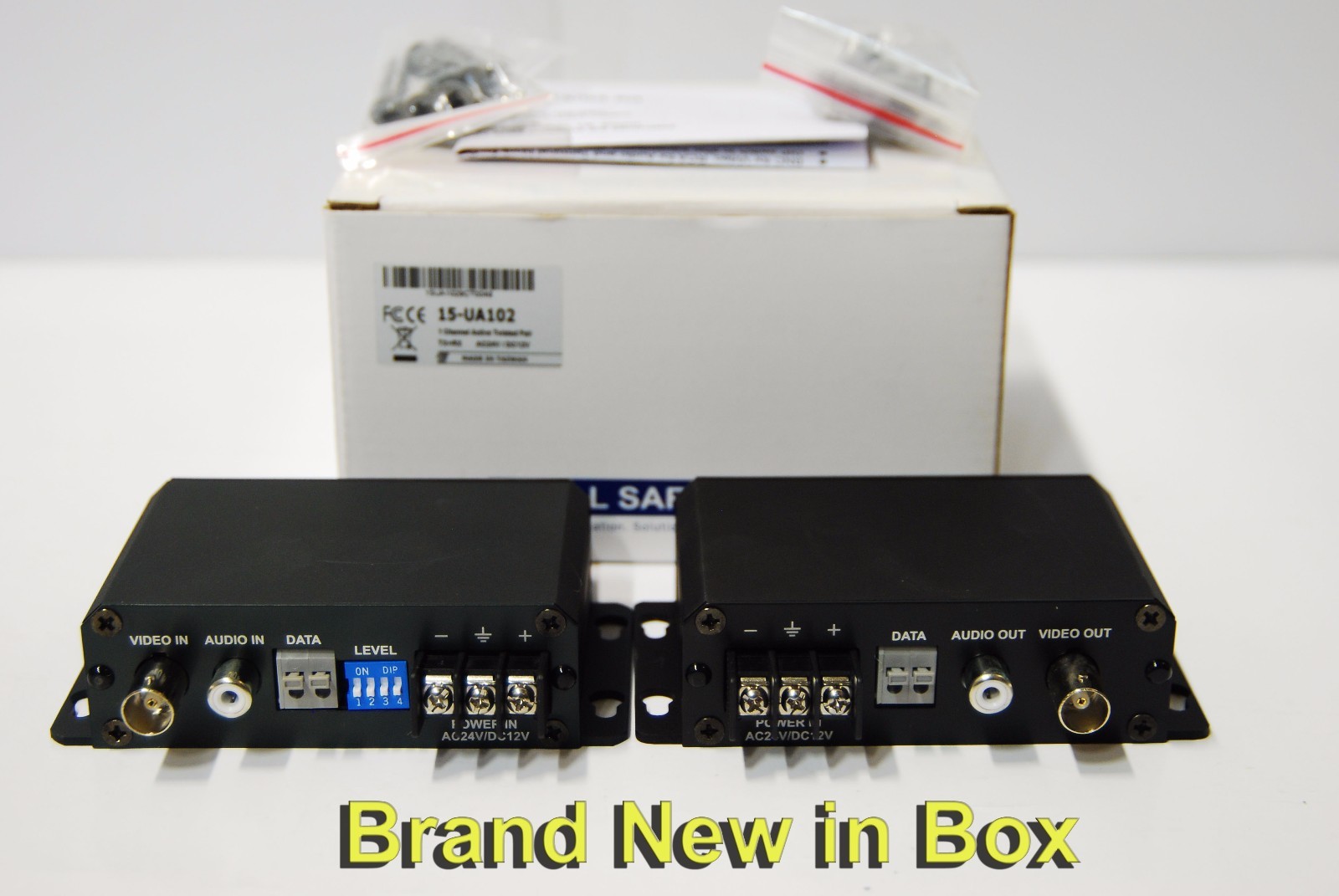 Jetview 15-UA102 Single Channel Active Twisted Pair TX /RX Kit/Noise filter