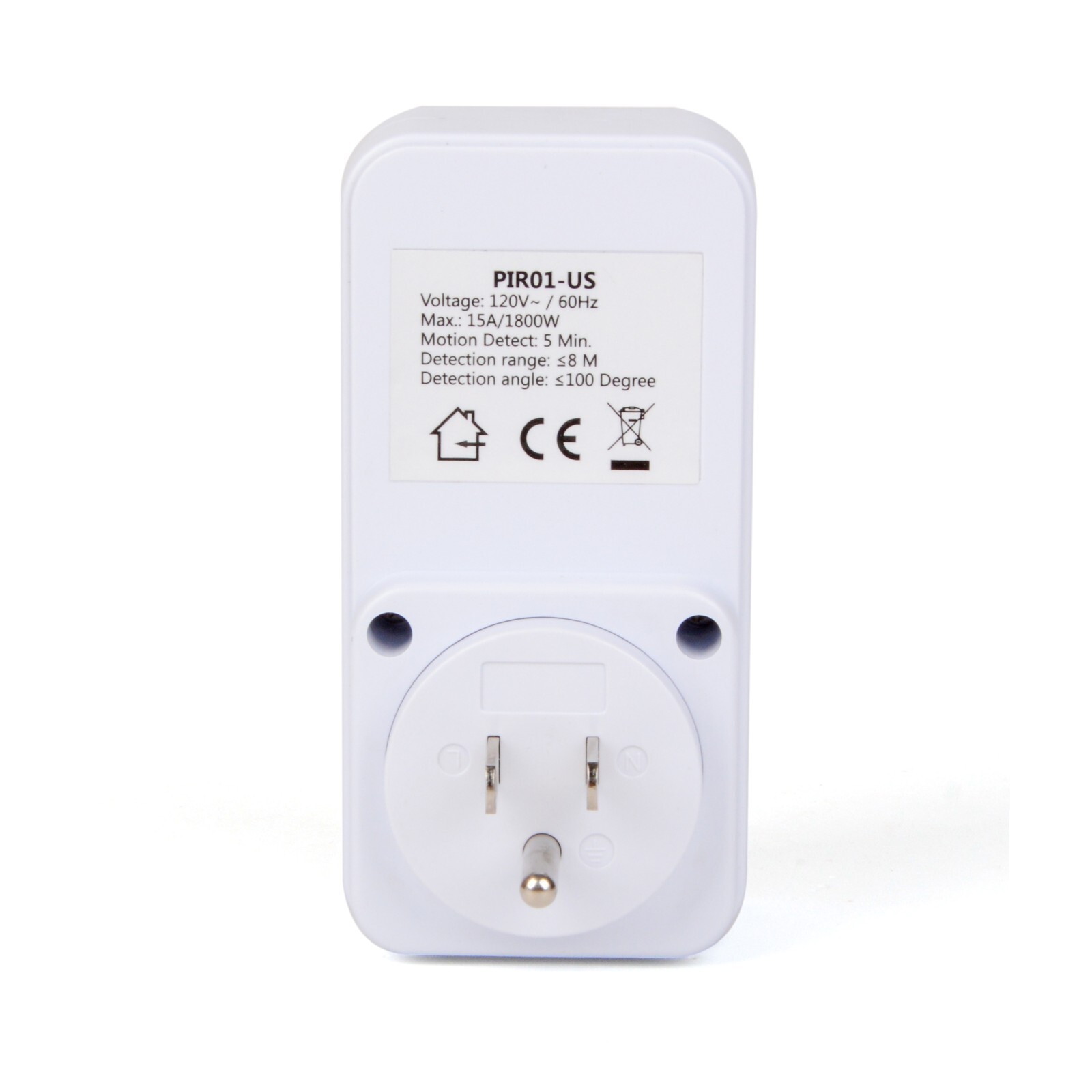 Motion Detection Sensor Power Socket Switch 110V 1800w Security Garage Light PIR