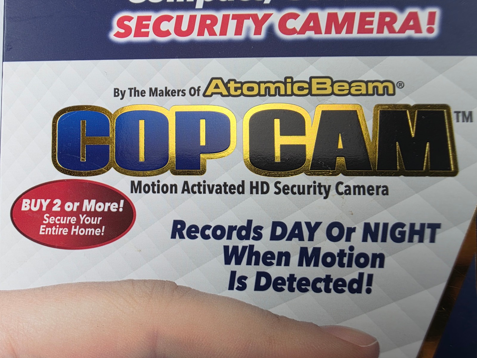 Atomic Beam Cop USB Cam Motion Activated 720p Wi-Fi IP Camera Blue 8GB microSD
