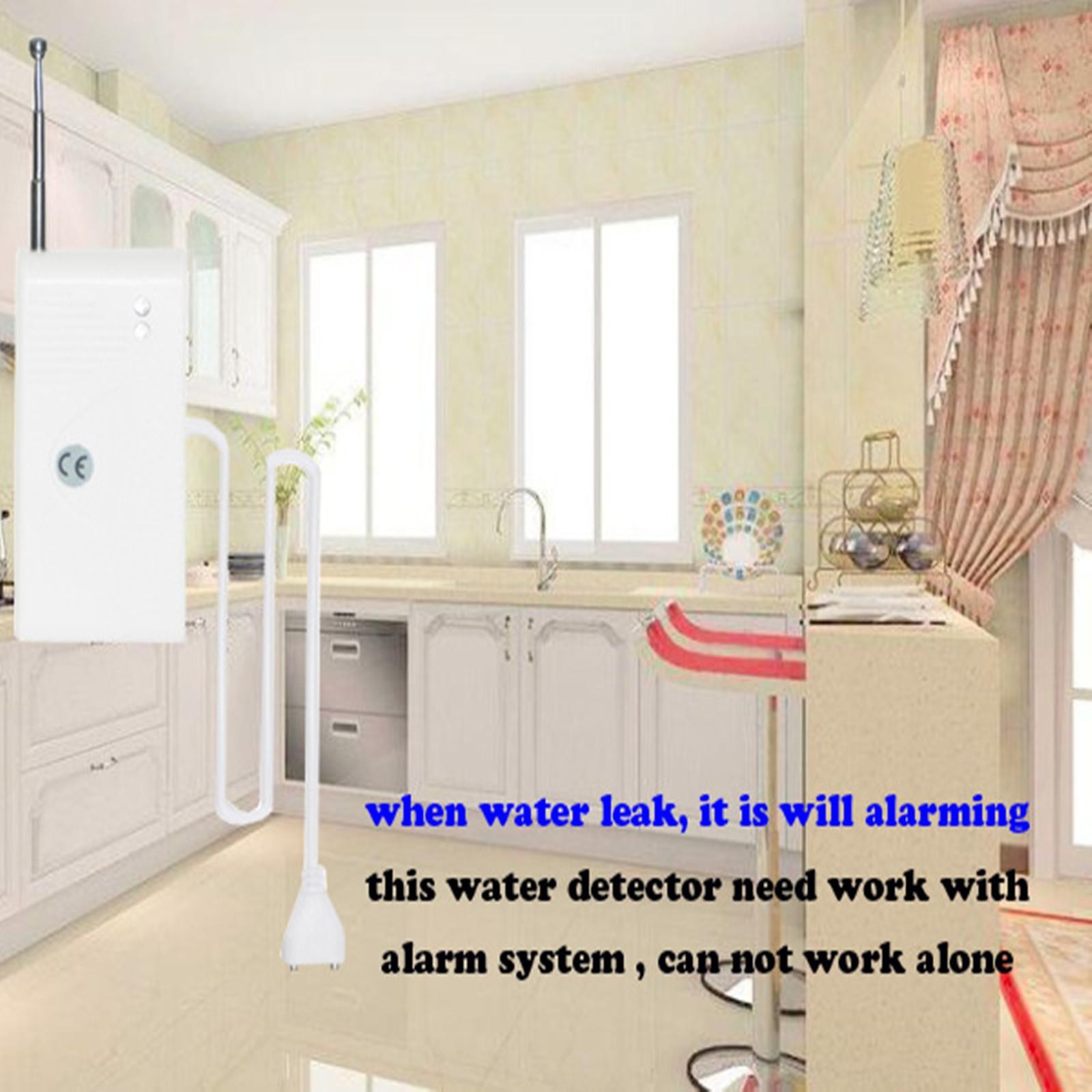 12V 433MHZ Wireless Water leak Sensor Water Leakage Detector For Alarm System D