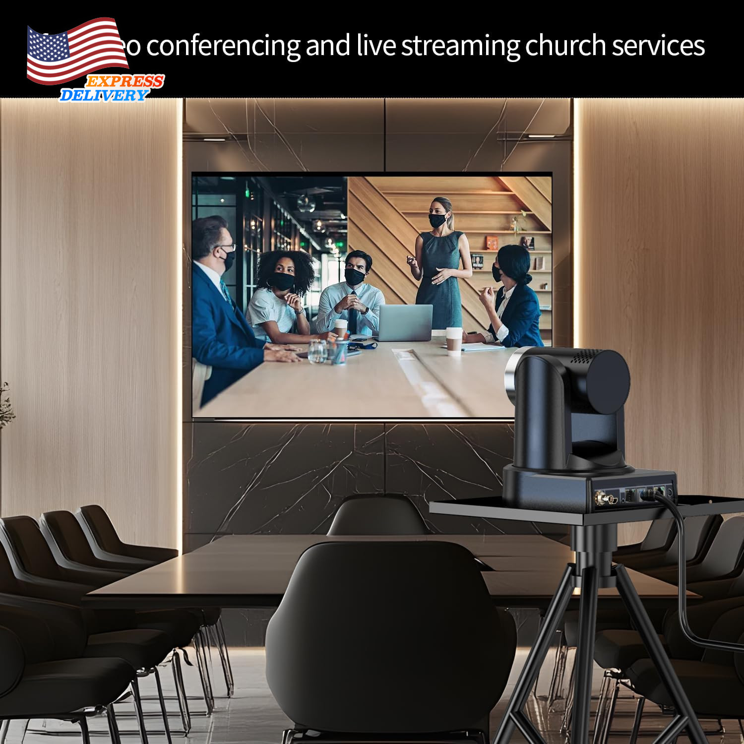 4K PTZ Camera with 20X Optical Zoom & AI Auto Tracking HDMI/SDI/USB3.0/RJ45