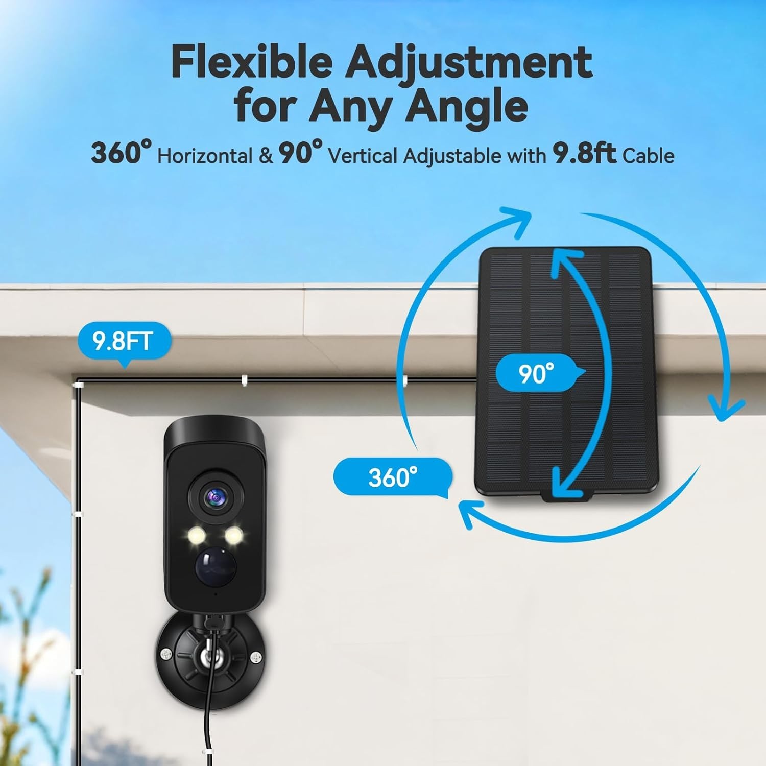 Durable 3W Solar Panel with Waterproof Design – Perfect for Outdoor Cameras