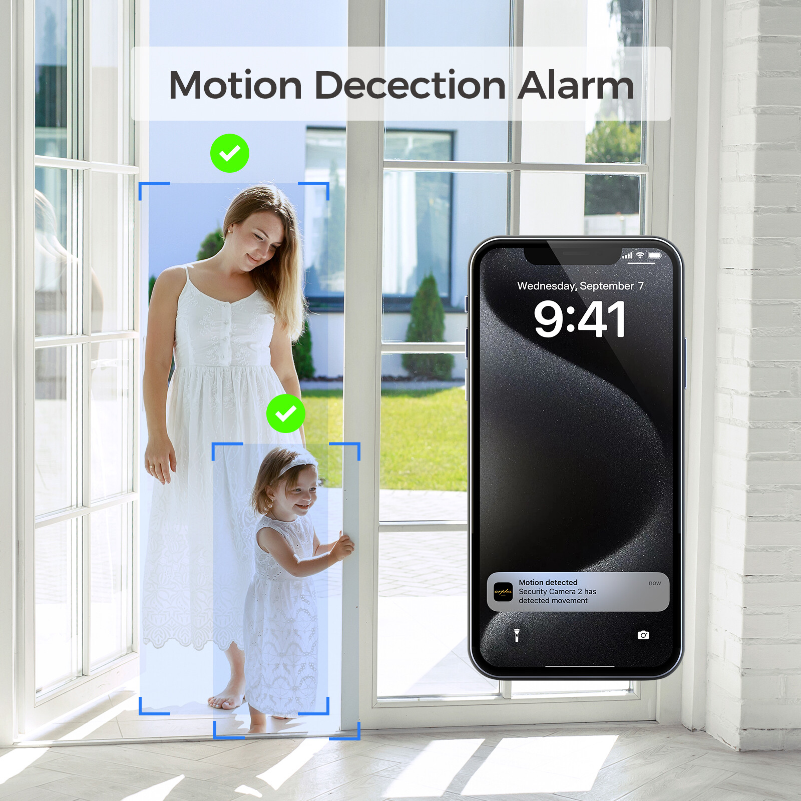 2K Indoor Security Camera WIFI PIR Night Vision Cloud Storage App Control Arpha