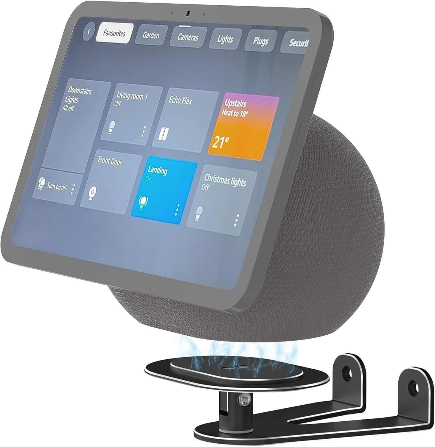 Wall Mount for Echo Show 8 & Echo Show 11 (2025 Release), Adjustable Tilt and Sw