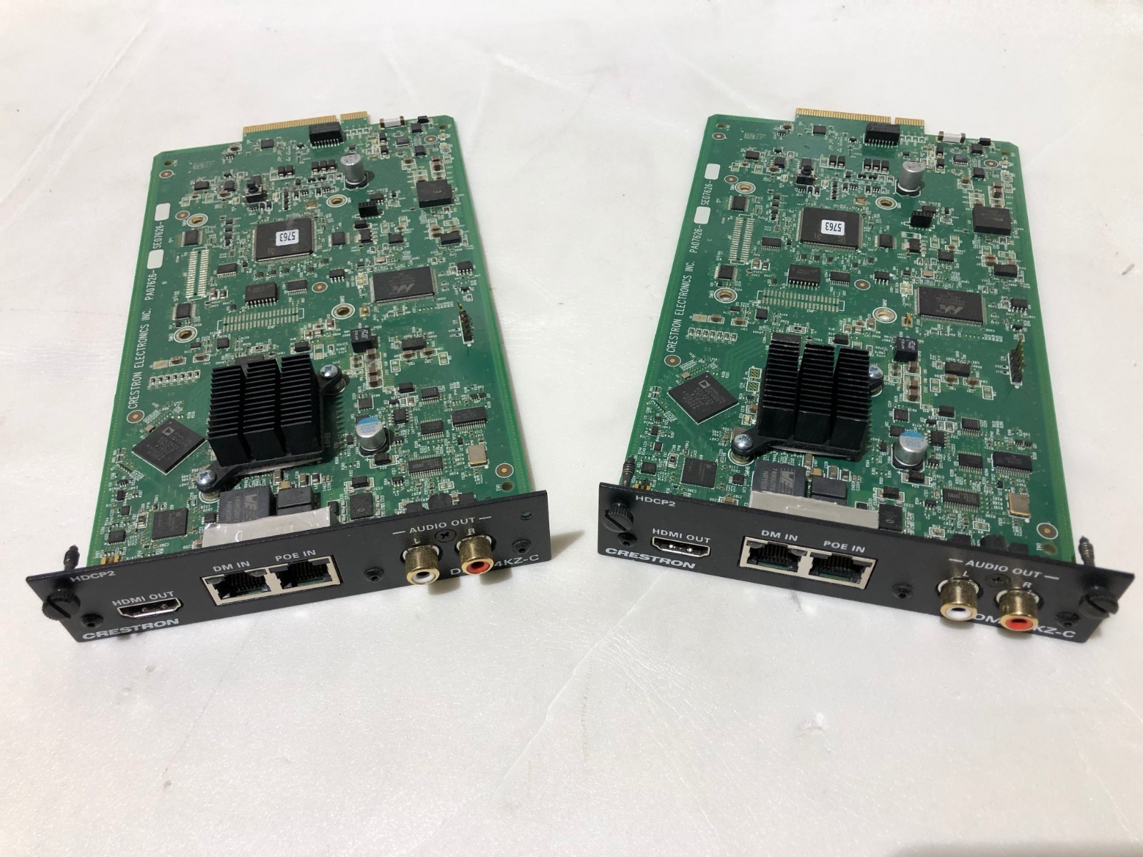 LOT OF 2 – Crestron DMC-4KZ-C DigitalMedia 8G+HDR Output Card