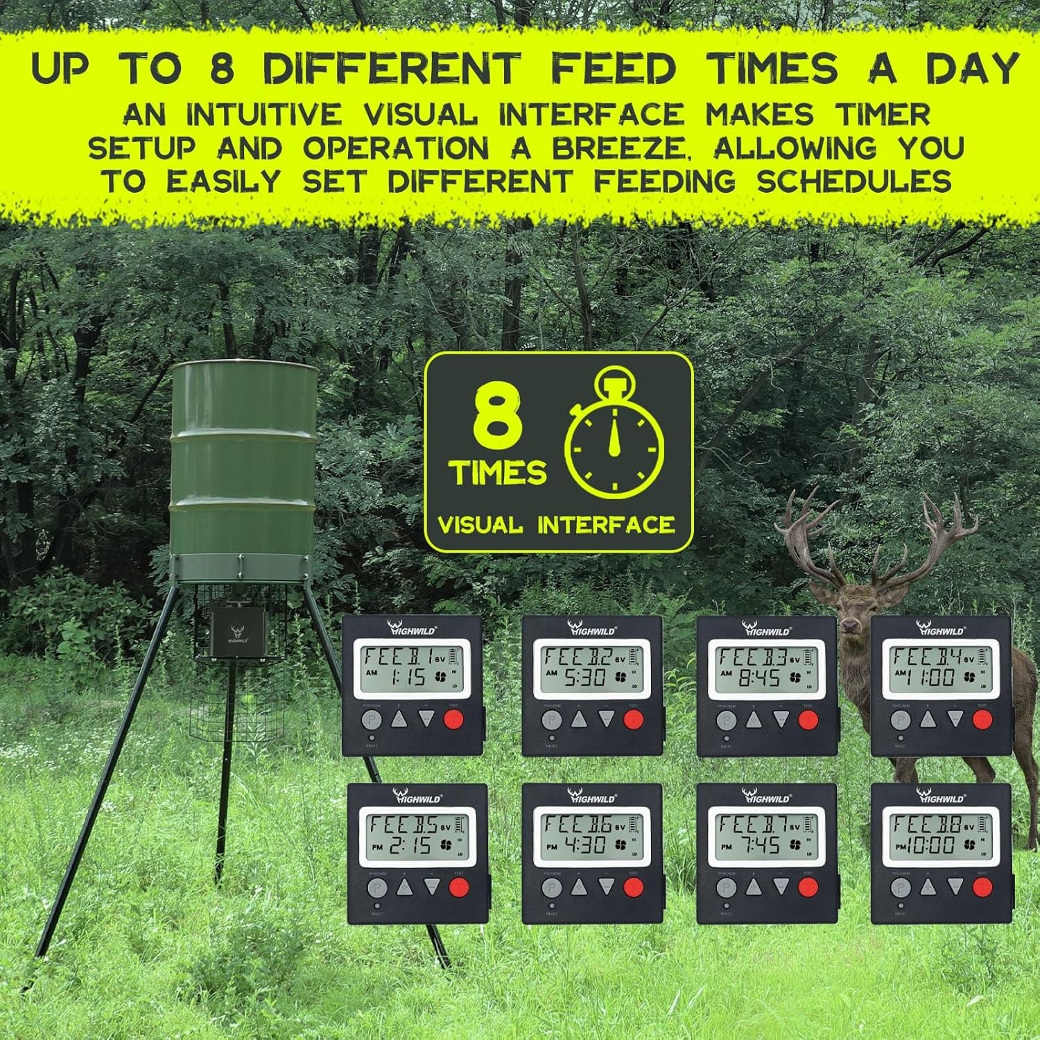 Highwild 6V/12V Universal Game Feeder Digital Timer – G-