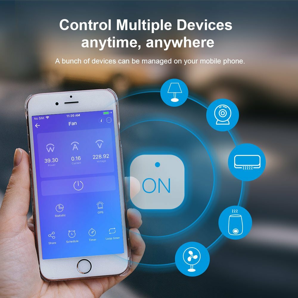 SONOFF S31 15A WiFi Smart Plug with Energy Monitoring Smart Outlet Timer Switch