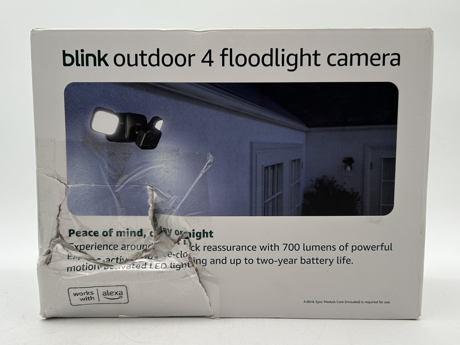 Blink Outdoor 4 Floodlight Camera 1080p (READ)