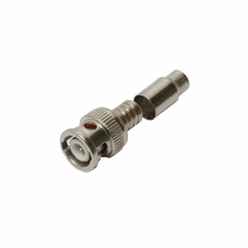 Quest CBN-2110 2 Piece BNC Male Crimp RG 59/62 PVC Coaxial Connectors