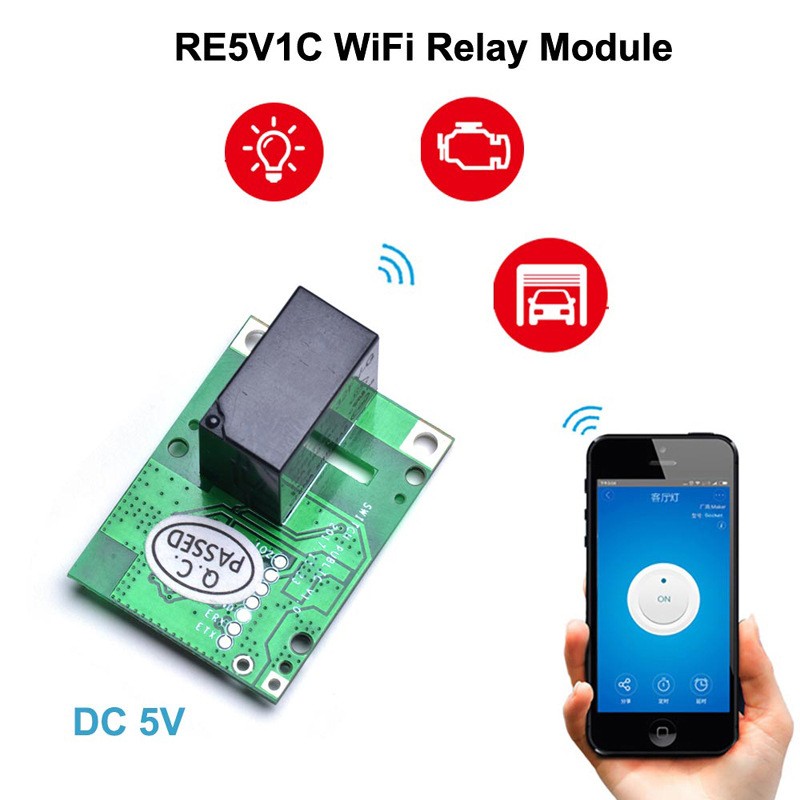 Relay Module Re5v1c Switch Wifi Smart Switch 5v Dc Wireless Switches Inching N