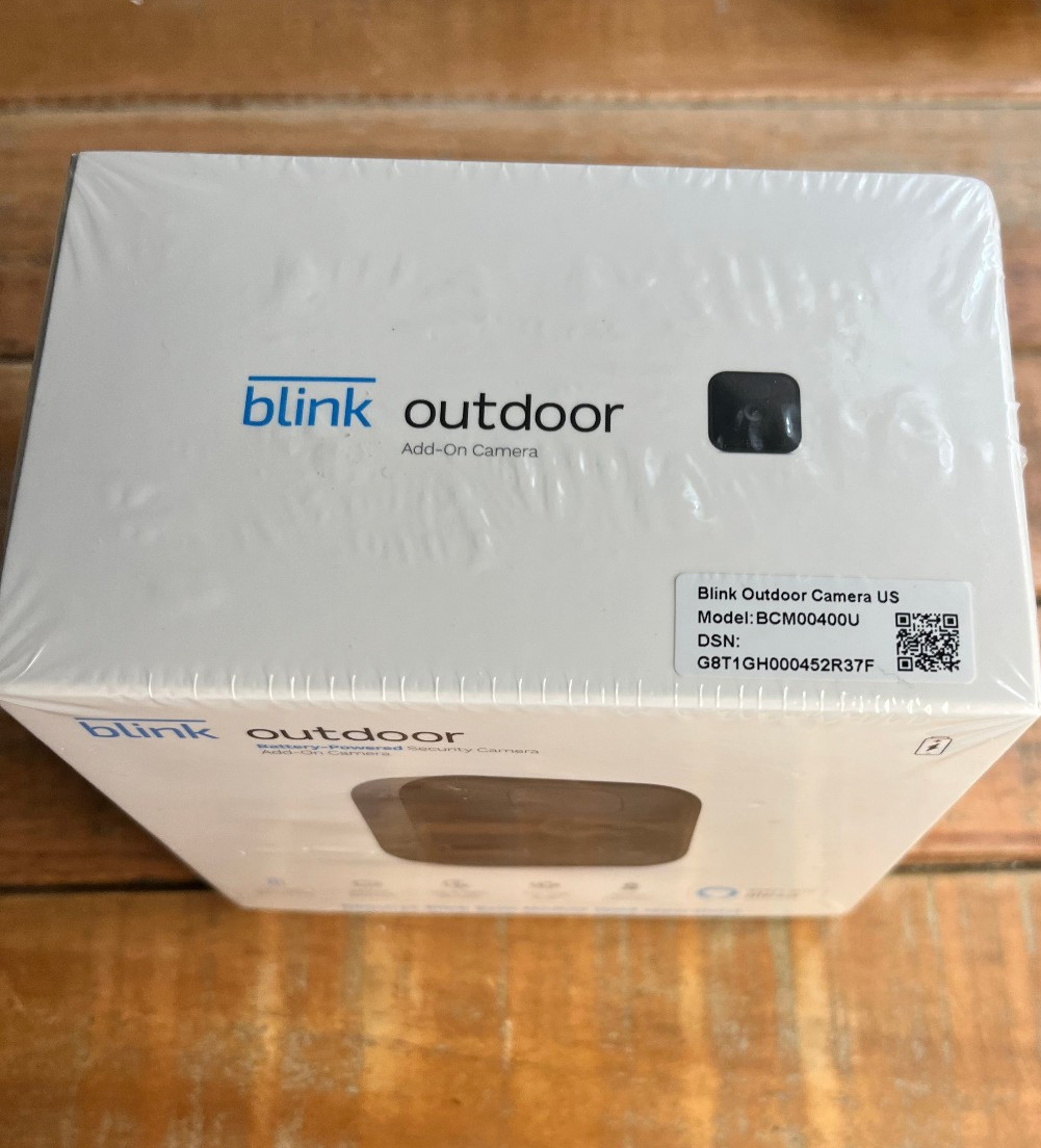 Blink Outdoor Battery Powered Sec. Camera, Add-On Camera works with Alexa NEW