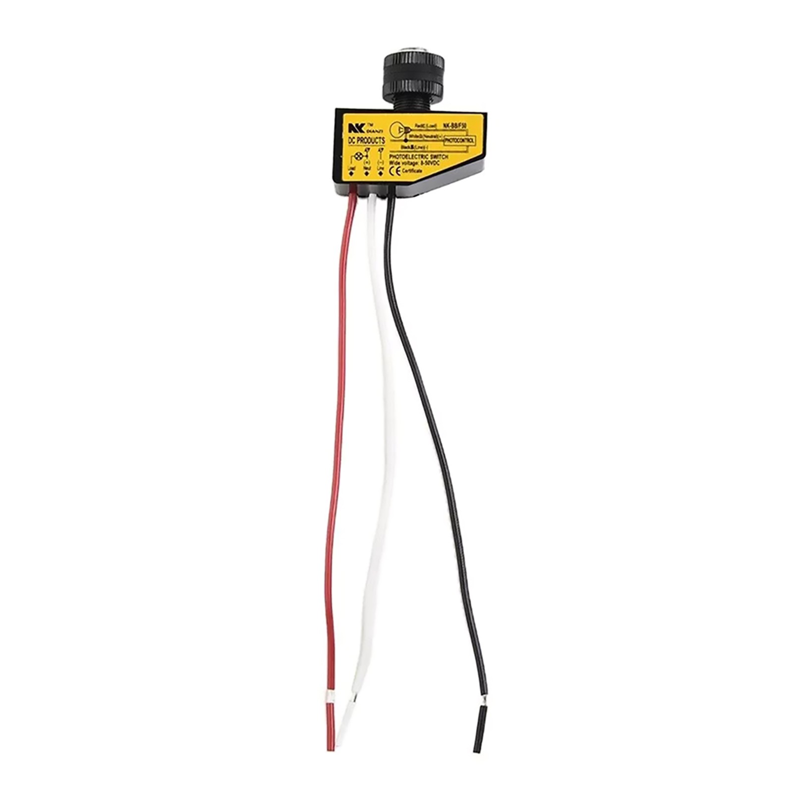 DC 12V-48V Dusk To Dawn Photocell Light Switch 8-50V Light Sensor Control Switch