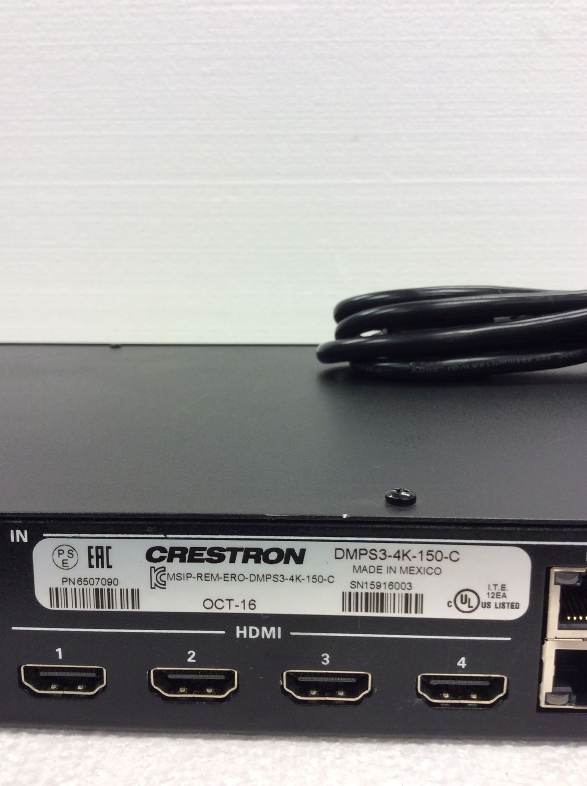 Crestron DMPS3-4K-150-C3 Digital Media Presentation System w/Power Cord WORKING