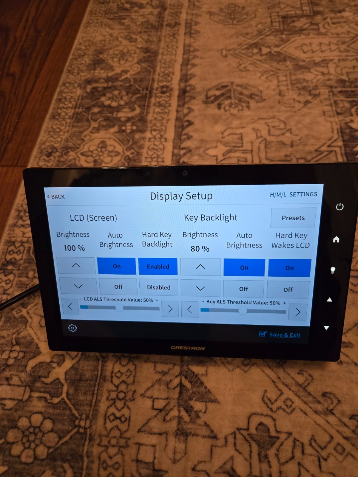 Crestron TSW-1060-B-S 10.1 in Touch Screen with standing mount – Black