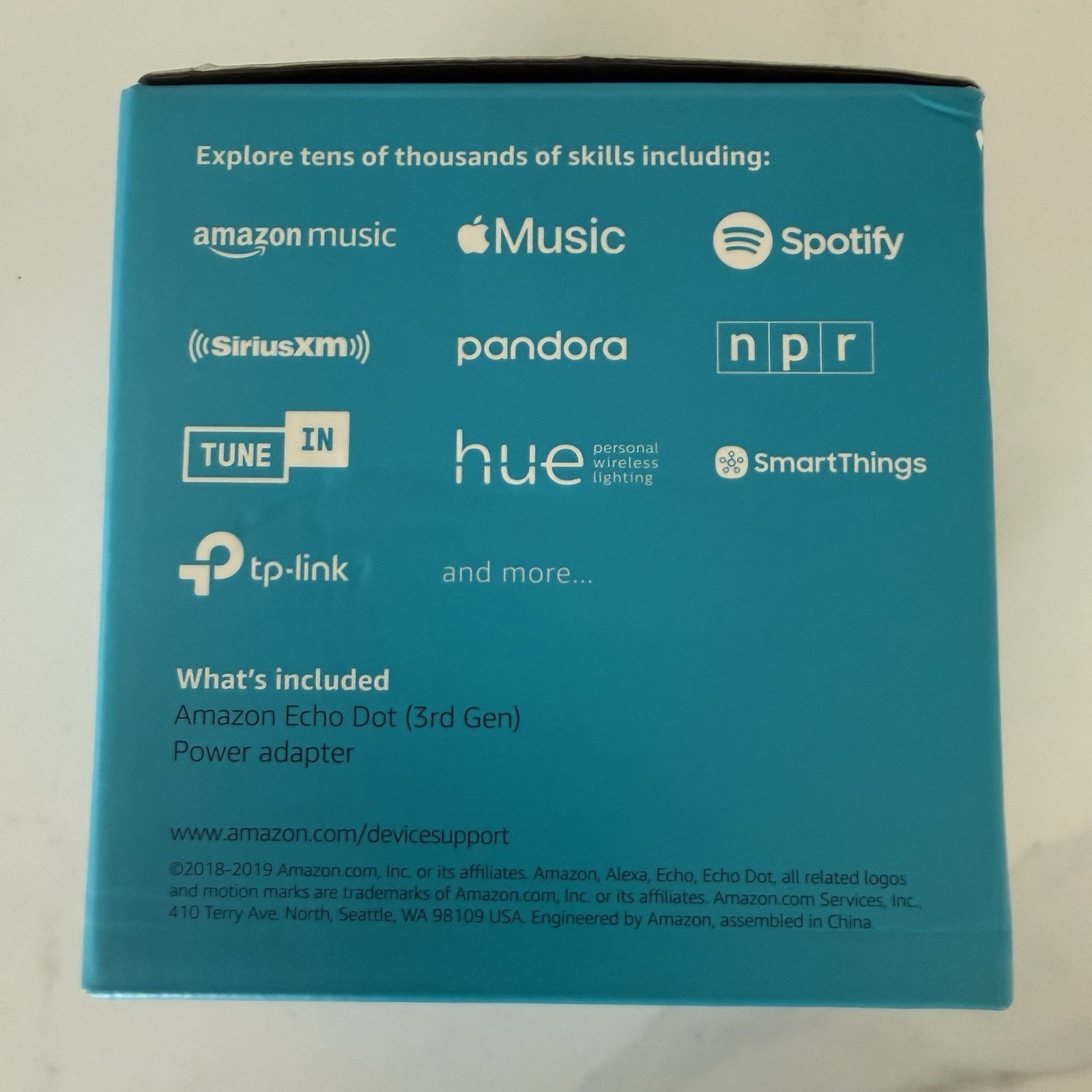 Amazon Echo Dot 3rd Gen Smart Speaker with Alexa Charcoal Open Box Unused