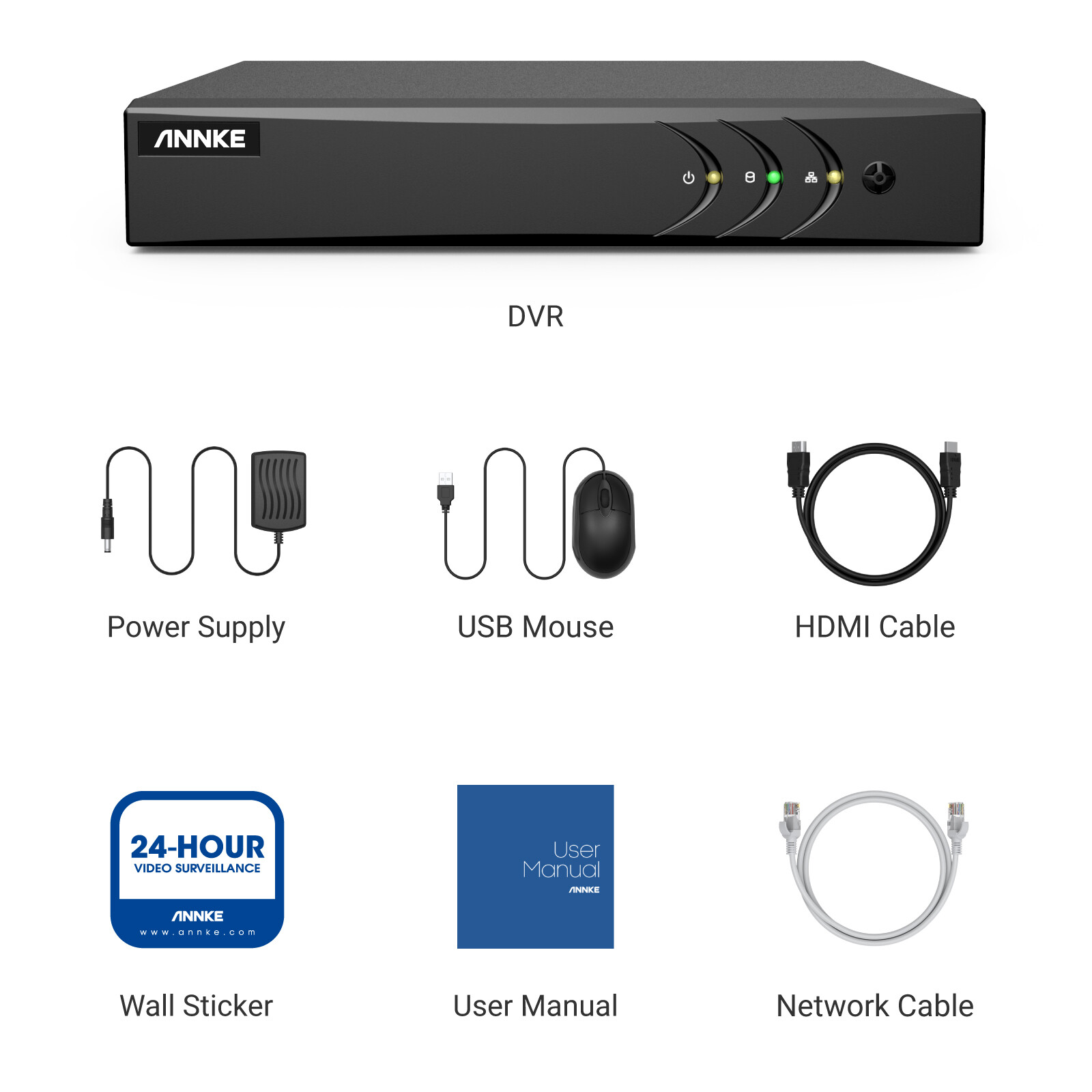ANNKE 4K 8MP 5MP 16CH 32CH Digital Video Recorder 5in1 DVR For TVI Camera System