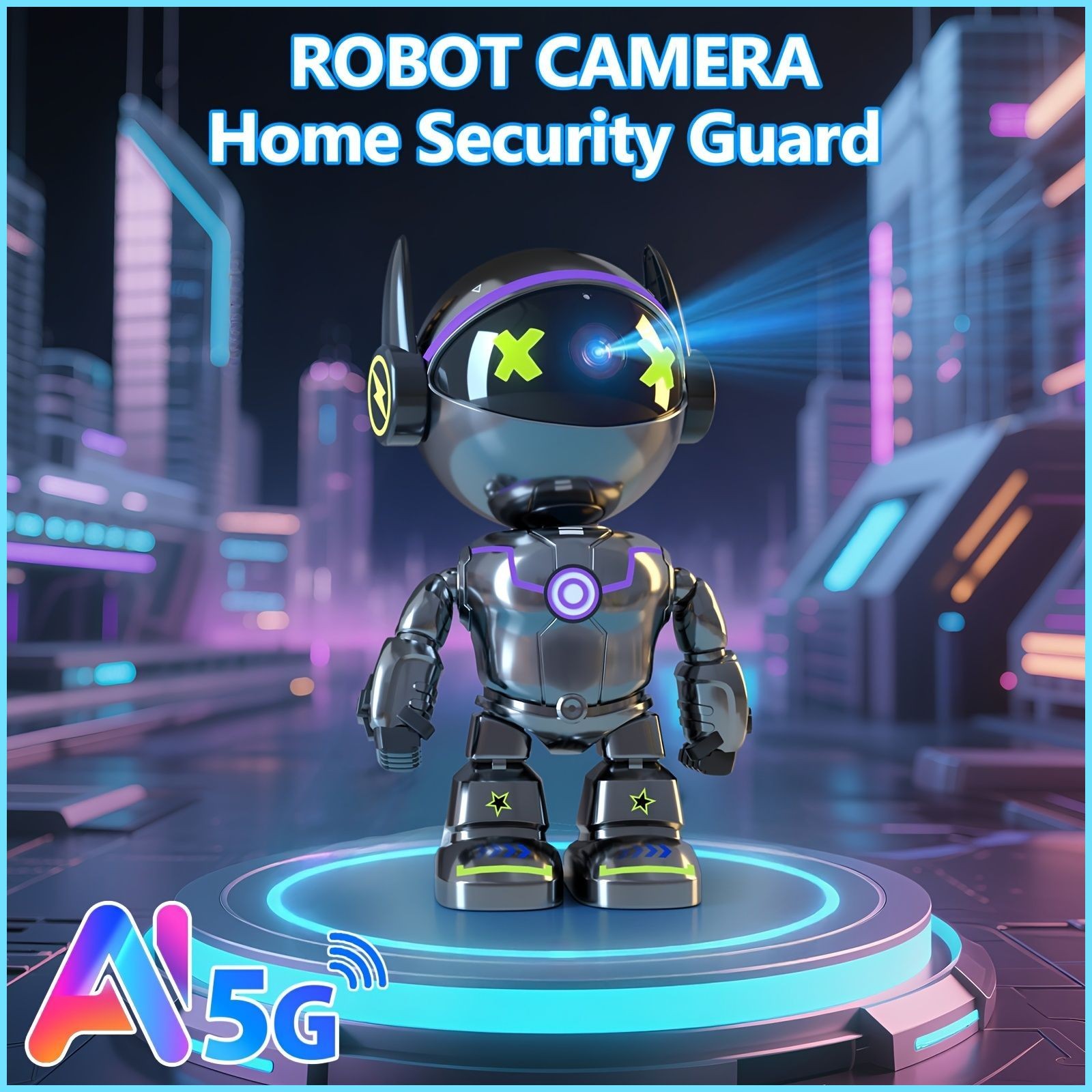 5MP HD Smart Phone Robot Camera, Indoor Cameras with Audio And Video