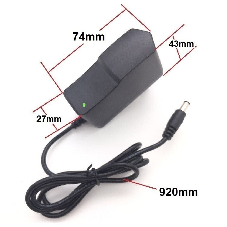 3V 2A AC Adapter DC Power Supply Charger Cord 5.5×2.1mm with 2DC Plug Tips