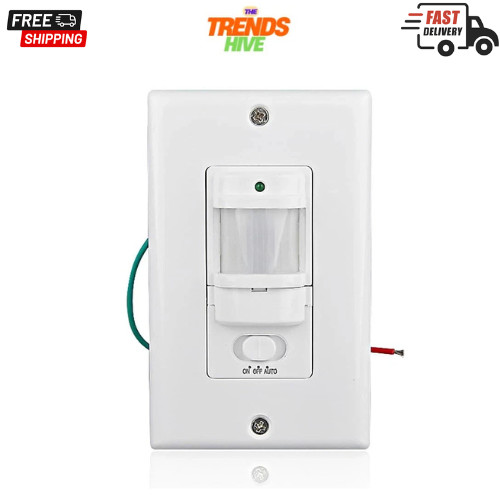 BS033C 110v Motion Sensor Light Switch 180 Degree View Occupancy Sensor Switc…