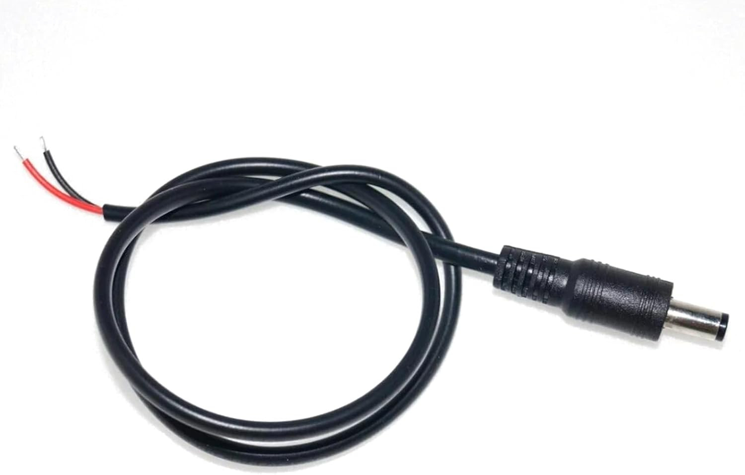 Long 1M/3.3FT 22AWG 5.5Mm X 2.1Mm DC Pigtail Barrel Plug Connector Cable Male,Si