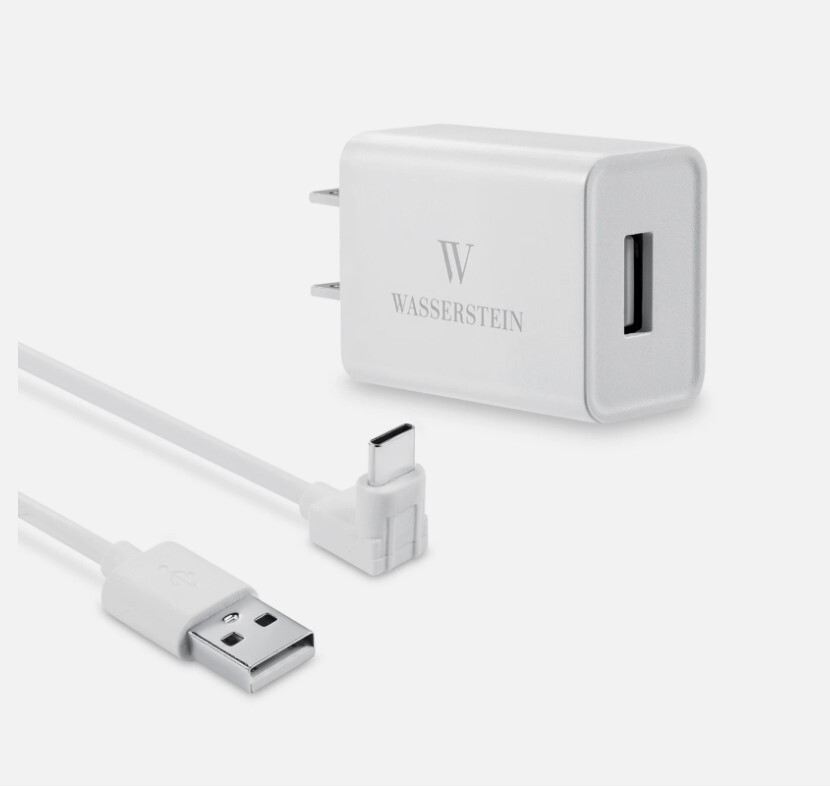 Wasserstein Power Adapter Compatible with Wyze Battery Cam Pro – WHITE