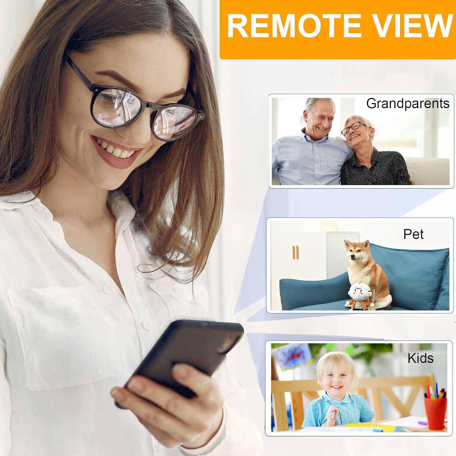 Compact Indoor/Outdoor WiFi Camera – 160° View, App Control, 26ft Night Vision
