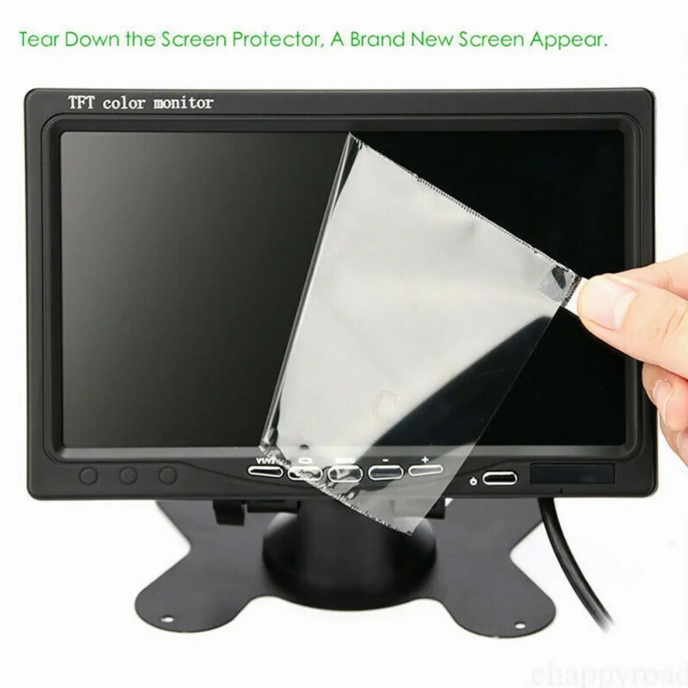 Headrest display 7-inch TFT LCD car monitor supports 4-channel video input