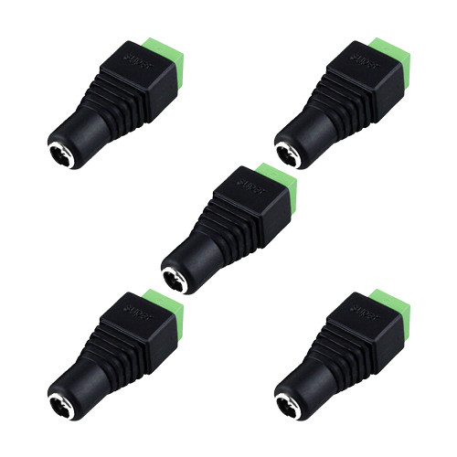 5pcs Easy Female Connectors For Led Strip Light 3528 5050 to link Adapter Power