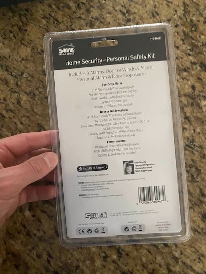 Sabre Home Series Home Security Kit Personal Alarm HS-New