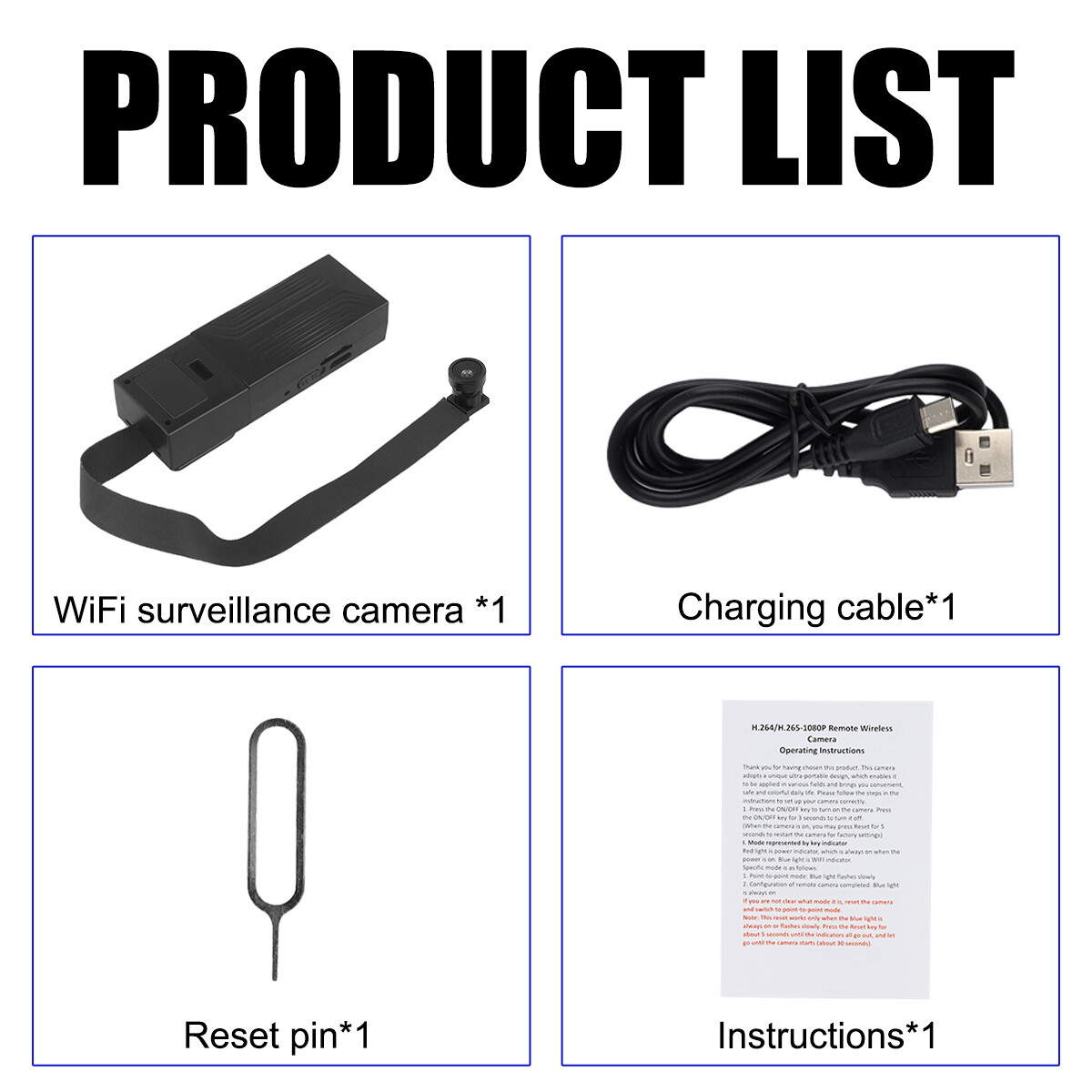 4K Mini Security Camera with Motion Alert WiFi APP Control DIY Adhesive Mount