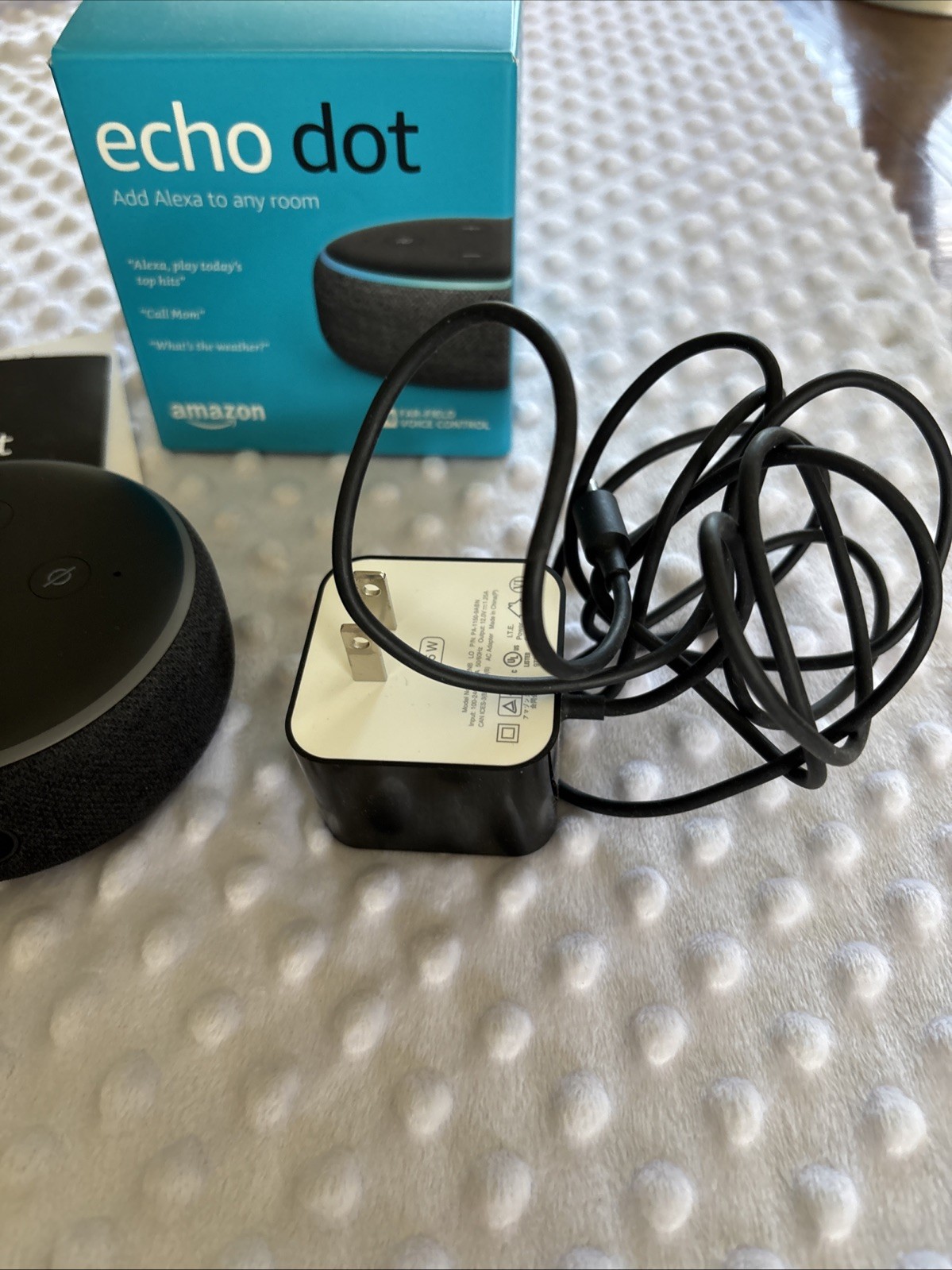 Amazon Echo Dot (3rd Generation) Smart Speaker Charger New Open Box