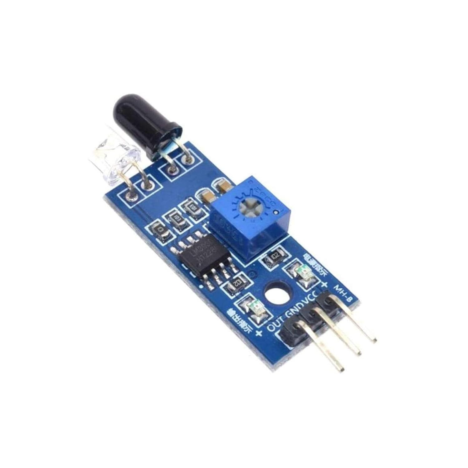 IR Infrared Obstacle Avoidance Sensor (2Pcs) IR Transmitting and Receiving Tube