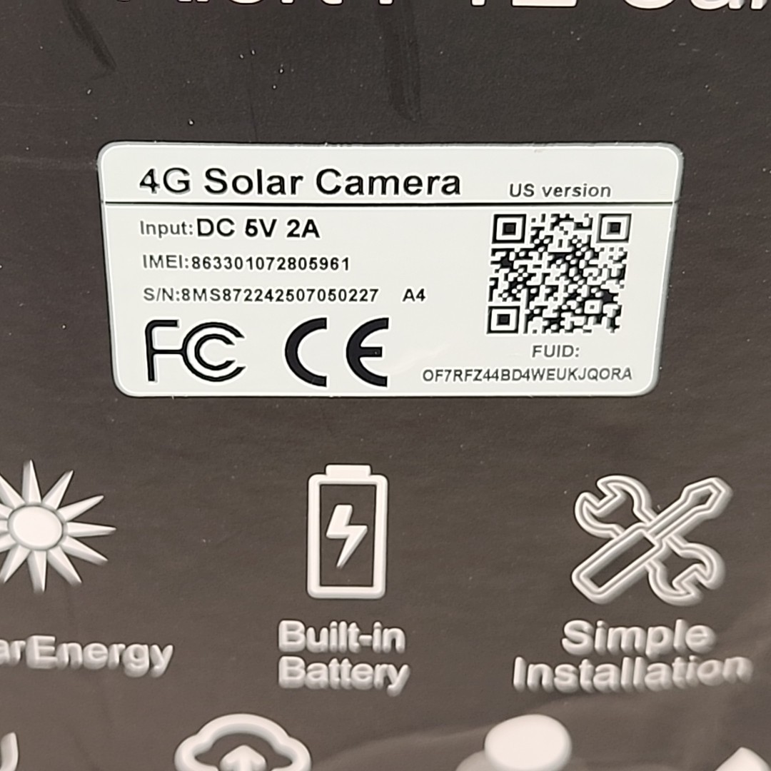 NEW 4G LTE Intelligent Solar Energy Alert PTZ Camera Hunting/Security Camo